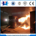 Biomass wood chips / sawdust burner connect with aluminum melting furnace